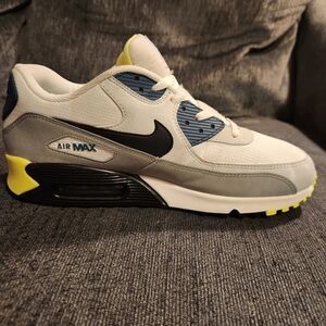 Nike Air Max Sneakers in Gray, Blue, and Yellow
